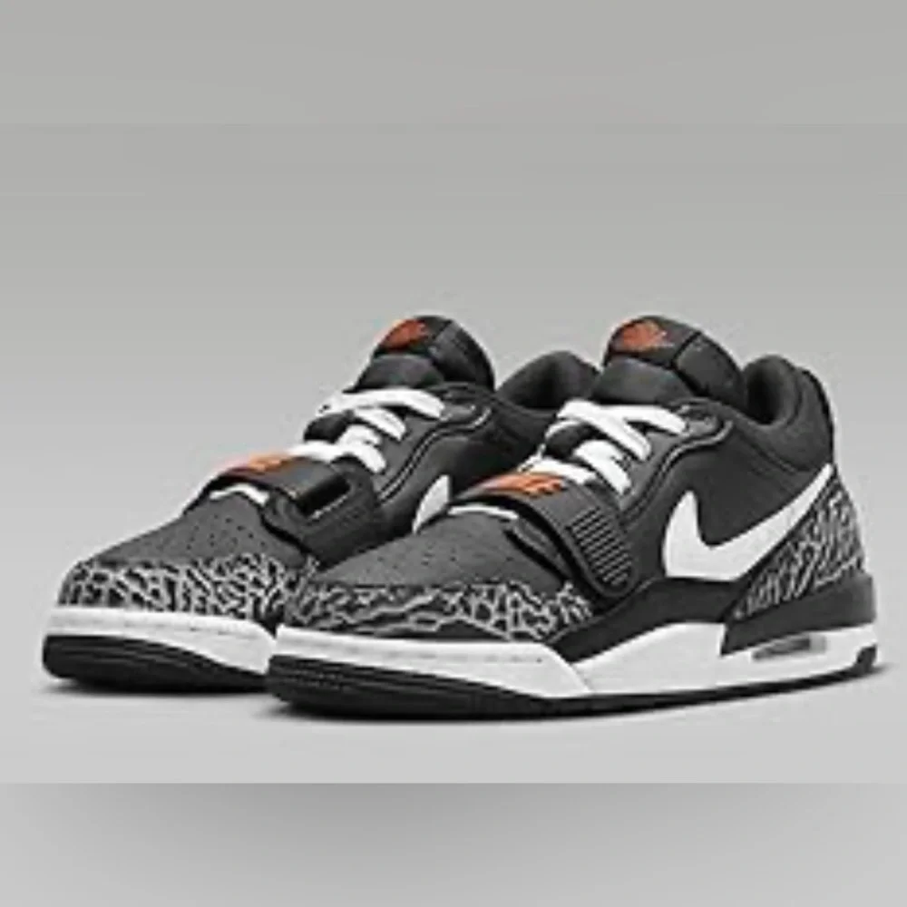Air Jordan Legacy 312 Low Big Kids' Shoes (CD9054-018 Black/Orange Size 6.5 Y